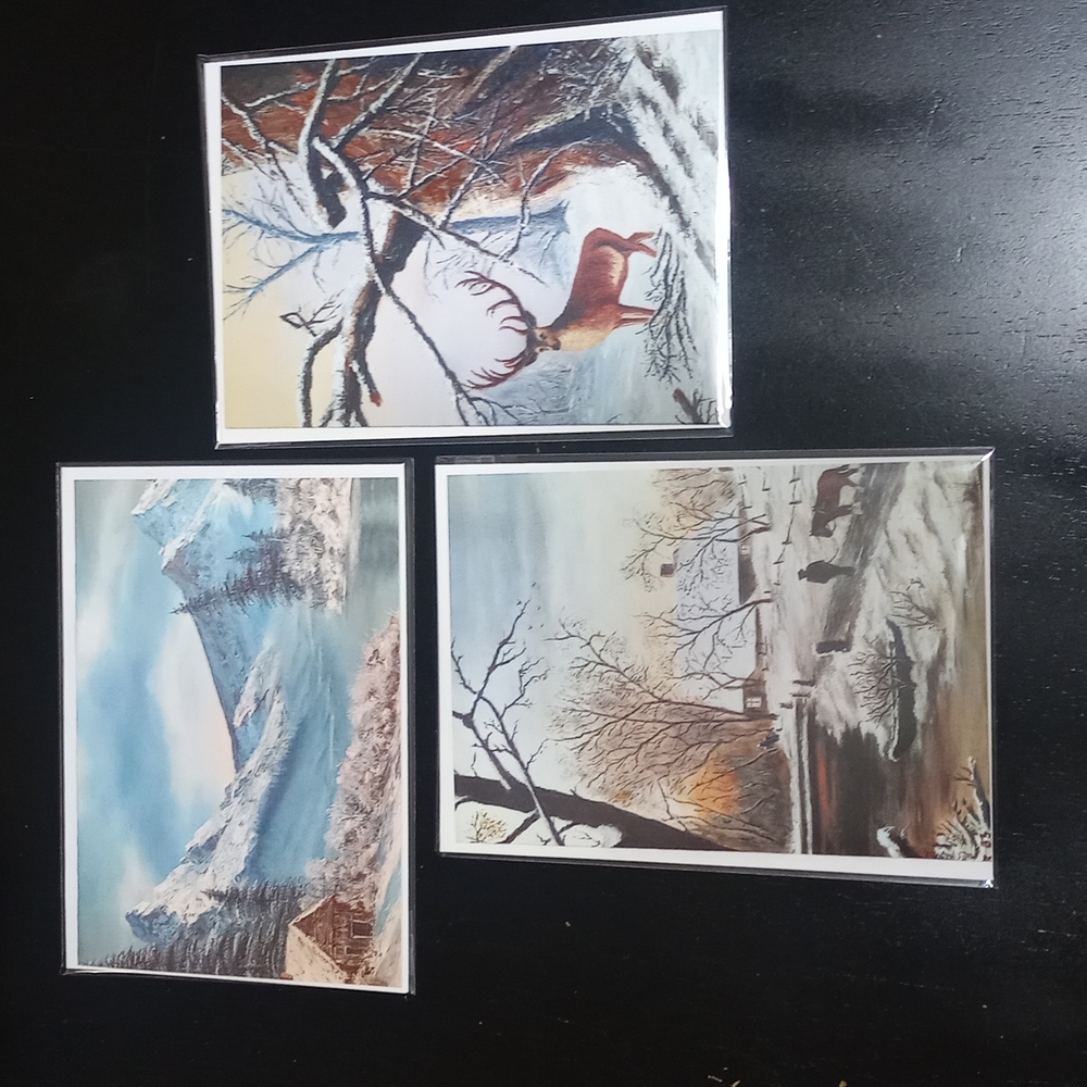 Three pack art cards direct from local BC artist